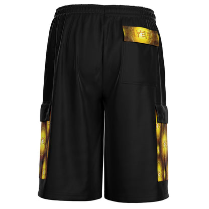 Creator Yahuah 01: Sun, Earth & Fire Designer Unisex Heavyweight Cargo Shorts