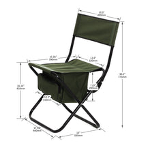 Load image into Gallery viewer, 46 inch Folding Outdoor Table and Chairs Five Piece Furniture Set
