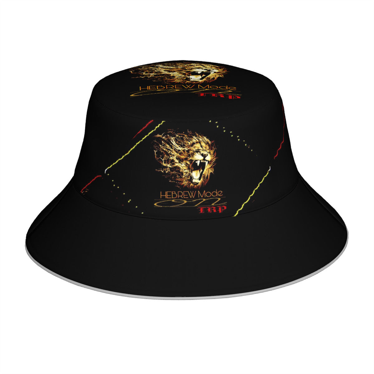 Hebrew Mode - On 02 Designer Reversible Reflective Brim Bucket Hat