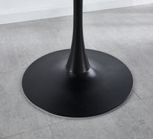 Cargar imagen en el visor de la galería, Mid Century 31.5&quot; Small Round MDF Black Tulip Dining Table for 2-4 People
