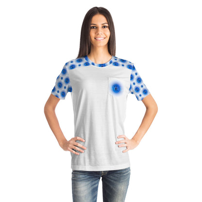 Creator Yahuah 01: Moon, Air & Water Designer Unisex Pocket T-shirt