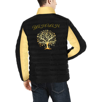 Yahuah-Tree of Life 01 Elect Men's Designer Puffer Jacket
