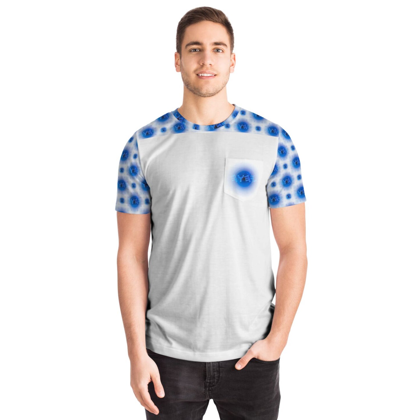 Creator Yahuah 01: Moon, Air & Water Designer Unisex Pocket T-shirt