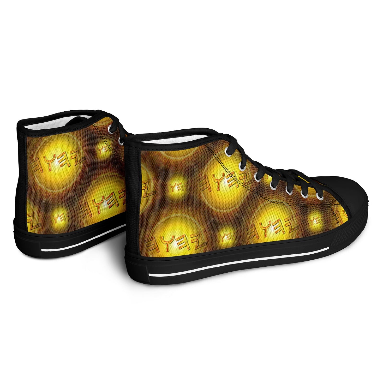 Creator Yahuah 01: Sun, Earth & Fire Urban Peak High Top Unisex Canvas Shoes