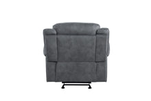 Carica l&#39;immagine nel visualizzatore di Gallery, ACME Zubaida Velvet Glider Recliner, 2-Tone Gray
