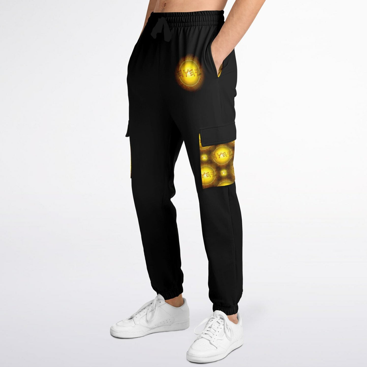 Creator Yahuah 01: Sun, Earth & Fire Designer Triblend Fleece Lined Cargo Unisex Joggers