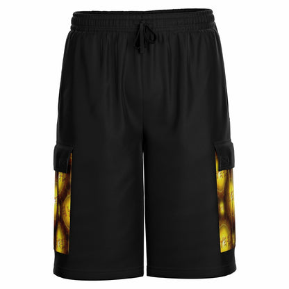 Creator Yahuah 01: Sun, Earth & Fire Designer Unisex Heavyweight Cargo Shorts