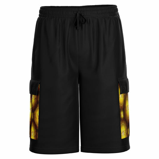 Creator Yahuah 01: Sun, Earth & Fire Designer Unisex Heavyweight Cargo Shorts