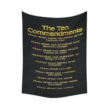 Charger l&#39;image dans la galerie, Ten Commandments 01 Vertical Wall Tapestry 5ft (W) x 6.8ft (H)
