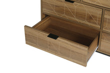 Carica l&#39;immagine nel visualizzatore di Gallery, Modern 7 Drawer Wood Dresser, Walnut Color
