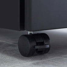 Cargar imagen en el visor de la galería, 3 Drawer Mobile Rolling Steel File Cabinet with Lock on Anti-tilt Wheels (Black)
