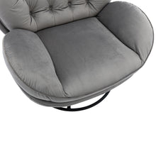 Cargar imagen en el visor de la galería, Accent Lounge Gaming Chair with Ottoman, Grey
