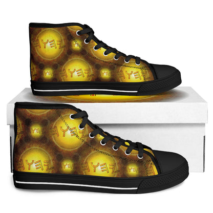 Creator Yahuah 01: Sun, Earth & Fire Urban Peak High Top Unisex Canvas Shoes