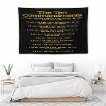 Load image into Gallery viewer, Ten Commandments 01 Super Soft Wall Tapestry 7.6ft (W) x 5ft (H) (Horizontal)
