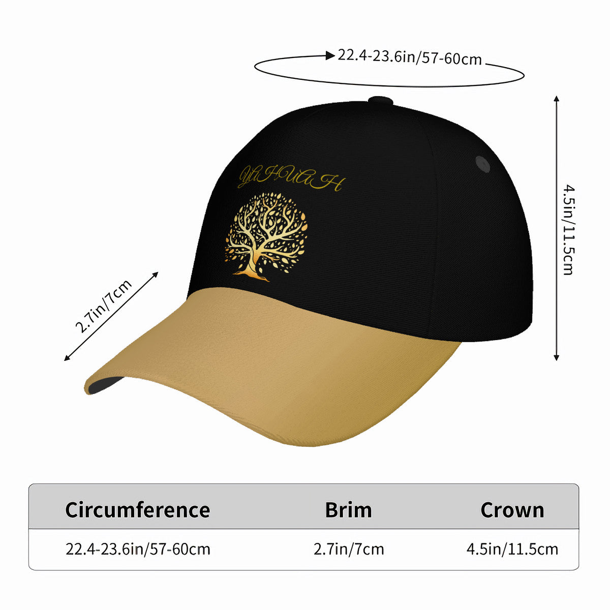 Yahuah-Tree of Life 01 Elect Designer Baseball Cap