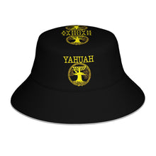 Cargar imagen en el visor de la galería, Yahuah-Tree of Life 02-01 Royal Designer Reversible Reflective Bucket Hat
