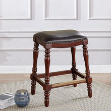 Load image into Gallery viewer, Clinton Saddle Counter Stool, Cherry
