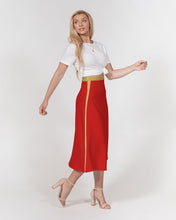 Load image into Gallery viewer, Yahuah-Tree of Life 01 Elected Designer A-Line Midi Skirt
