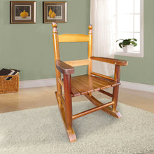 Charger l&#39;image dans la galerie, Children&#39;s Oak Rocking Chair (Indoor or Outdoor)

