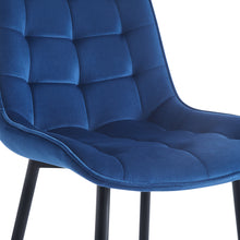 Carica l&#39;immagine nel visualizzatore di Gallery, Modern Style Dining Chairs, 2 pieces (Blue)

