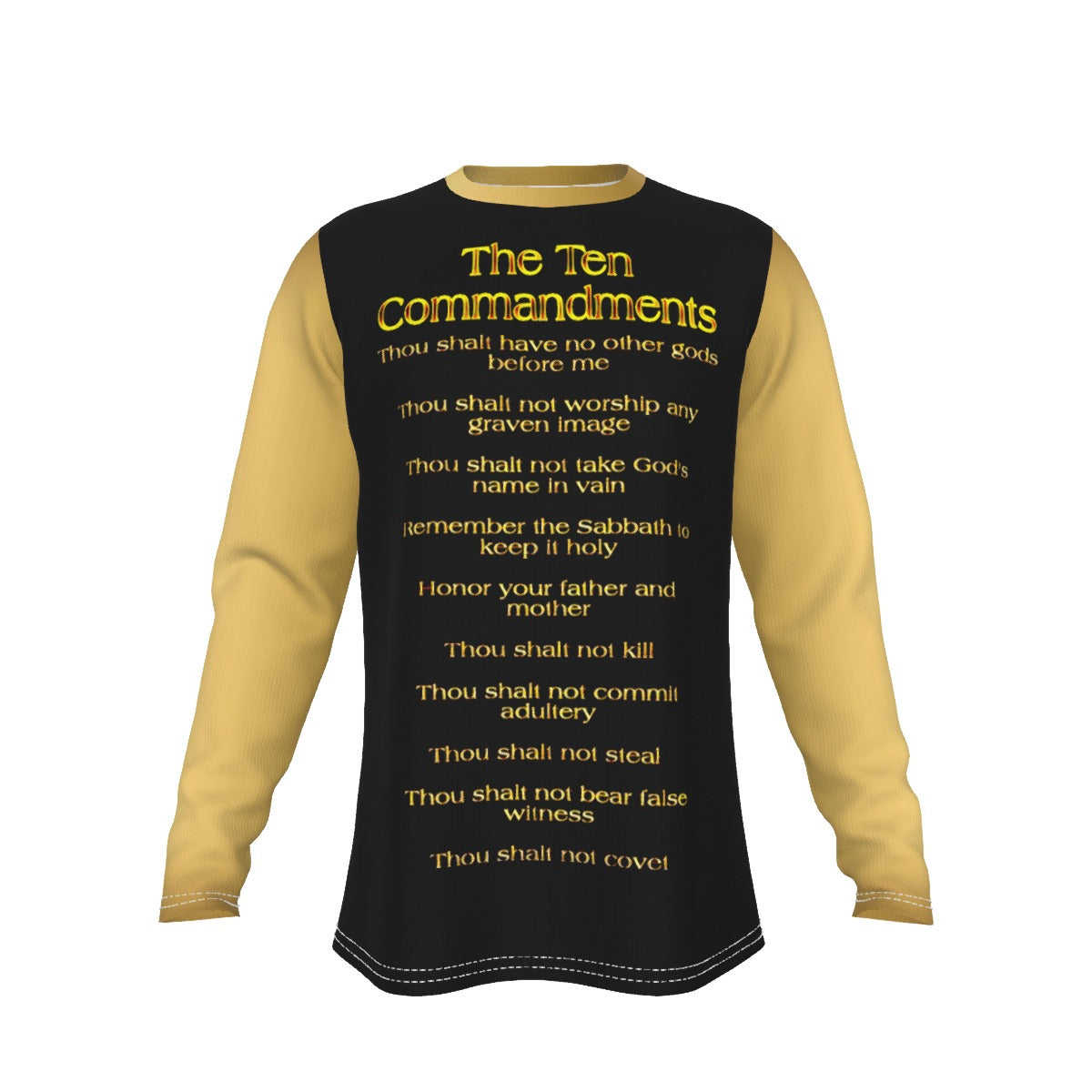 Ten Commandments 01 Men's Designer Long Sleeve T-shirt