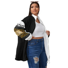 Carica l&#39;immagine nel visualizzatore di Gallery, Straight Outta Tennessee 01 Ladies Designer Borg Fleece Stand Collar Full Zip Plus Size Coat
