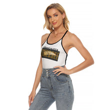 Load image into Gallery viewer, Straight Outta Tennessee 01 Designer Skinny Criss Cross Open Back Curved Hem Tank Top
