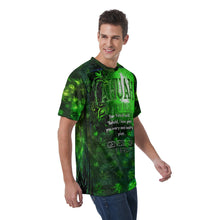 Load image into Gallery viewer, Yahuah-Green Master 01 Men&#39;s Designer Velvet T-shirt
