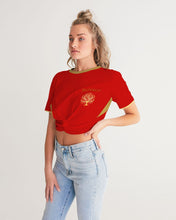 Load image into Gallery viewer, Yahuah-Tree of Life 01 Elected Designer Twist-Front Cropped T-shirt
