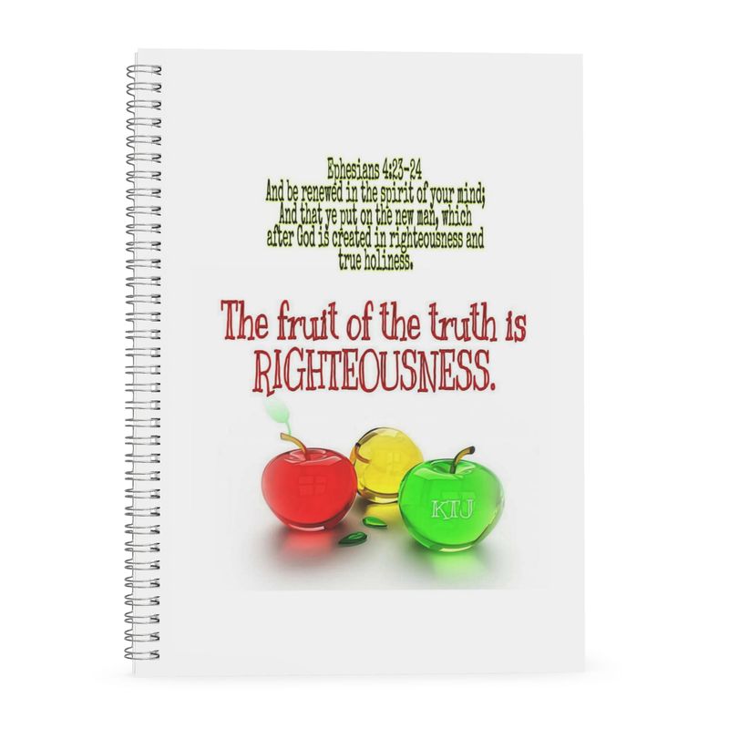 Righteousness 01 Designer Spiral Notebook