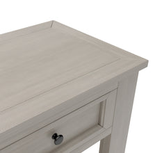 Cargar imagen en el visor de la galería, TREXM Mesa consola/mesa para sofá con cajones de almacenamiento y estante inferior para pasillo de entrada (lavado gris)
