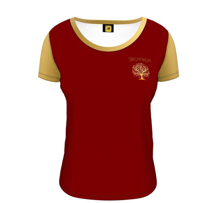 Yahuah-Tree of Life 01 Election Ladies Designer Scoop Neck T-shirt
