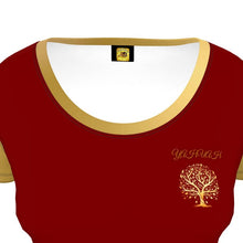 Cargar imagen en el visor de la galería, Yahuah-Tree of Life 01 Elección Señoras Diseñador Camiseta con cuello redondo 
