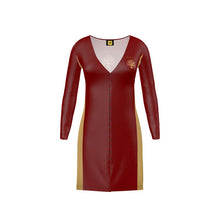 Load image into Gallery viewer, Yahuah-Tree of Life 01 Election Designer V-neck Cardigan Mini Dress
