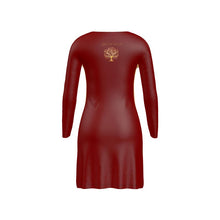 Load image into Gallery viewer, Yahuah-Tree of Life 01 Election Designer V-neck Cardigan Mini Dress
