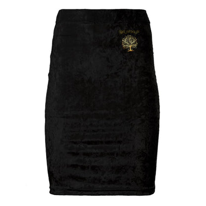 Yahuah-Tree of Life 01-01 Designer Pencil Mini Skirt