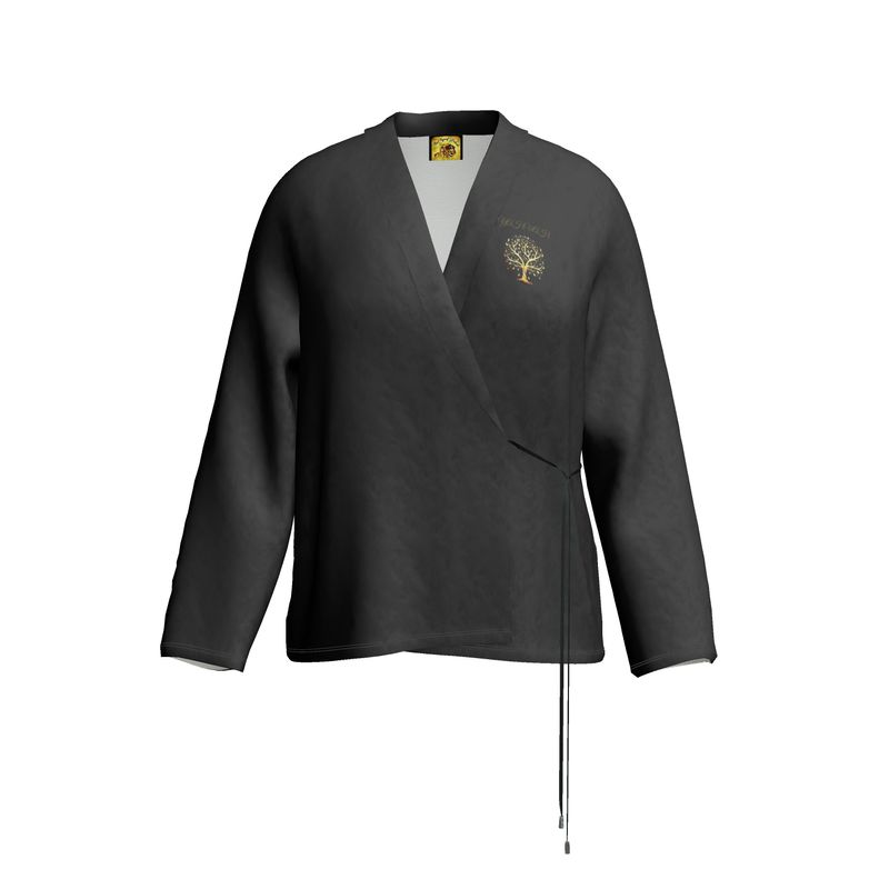 Yahuah-Tree of Life 01-01 Ladies Designer Wrap Blazer
