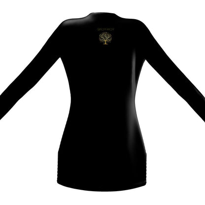 Yahuah-Tree of Life 01-01 Ladies Designer Drop Pocket Cardigan