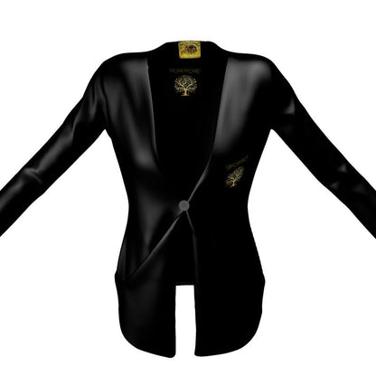Yahuah-Tree of Life 01-01 Ladies Designer Drop Pocket Cardigan