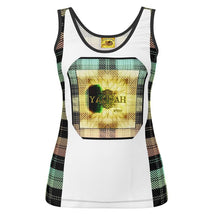 Load image into Gallery viewer, Picture Plaided 01-01 Ladies Designer Scoop Neck Tank Top

