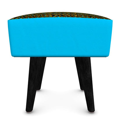 Camo Yahuah 01-01 Blue Designer Footstool (Square, Round or Hexagonal)