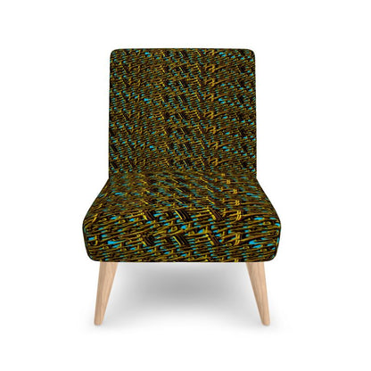 Camo Yahuah 01-01 Blue Designer Occasional Slipper Chair
