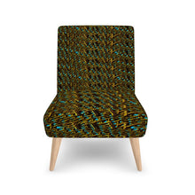 Cargar imagen en el visor de la galería, Camo Yahuah 01-01 Blue Designer Occasional Slipper Chair
