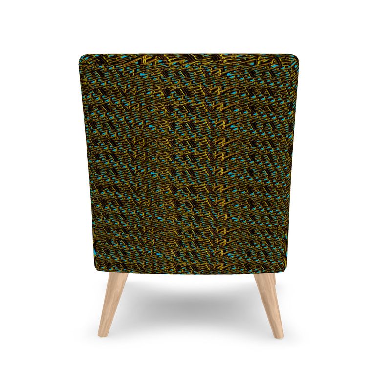 Camo Yahuah 01-01 Blue Designer Occasional Slipper Chair