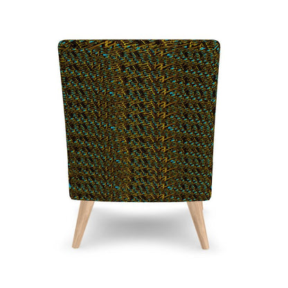 Camo Yahuah 01-01 Blue Designer Occasional Slipper Chair