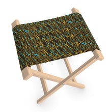 Cargar imagen en el visor de la galería, Camo Yahuah 01-01 Blue Designer Folding Stool
