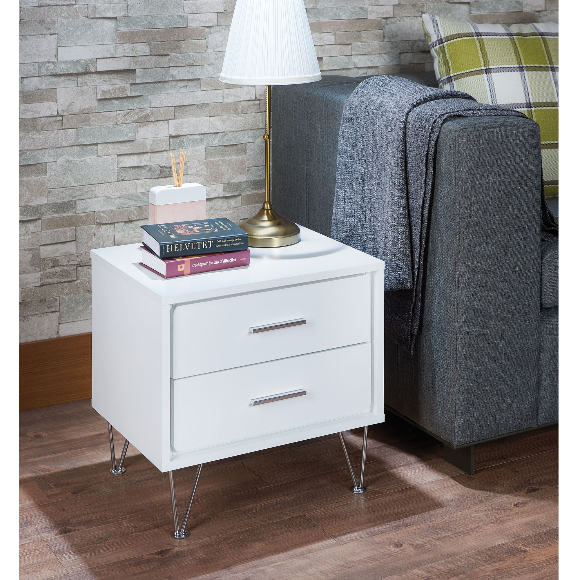 ACME Deoss Nightstand (Accent White)