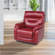 Charger l&#39;image dans la galerie, Contemporary Style, Top-Grain Leather Motion Recliner Control Panel, USB Charging, Home Button, Wine or Coffee Color
