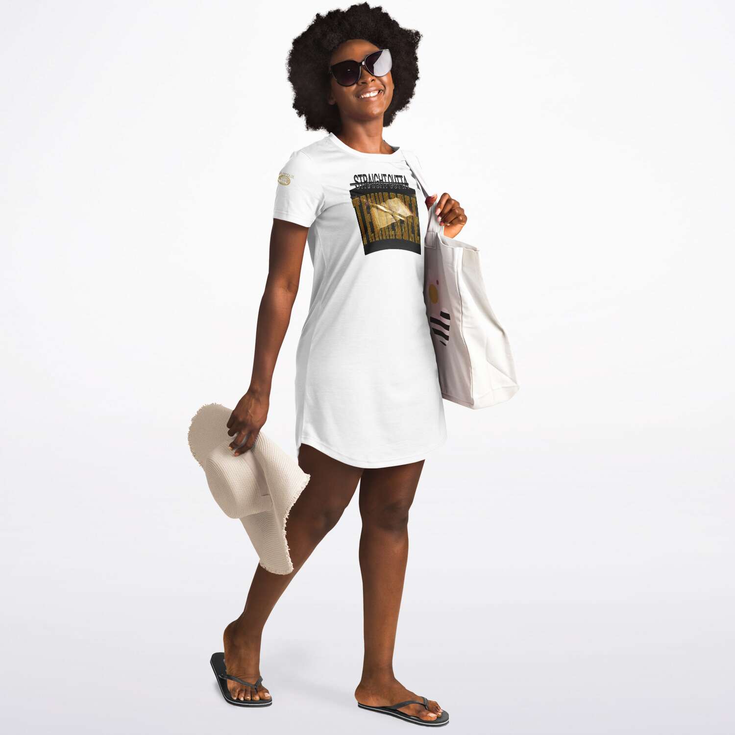 Straight Outta Tennessee 01 Designer T-shirt Dress