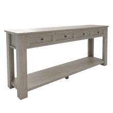 Carica l&#39;immagine nel visualizzatore di Gallery, TREXM Console Table/Sofa Table with Storage Drawers and Bottom Shelf for Entryway Hallway (Gray Wash)
